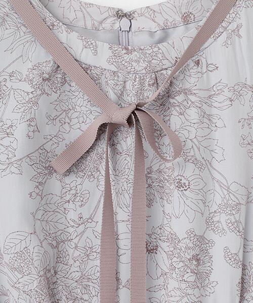 Dear Princess / ディア プリンセス ロング・マキシ丈ワンピース | 割繊デシンプリント　ワンピース | 詳細8