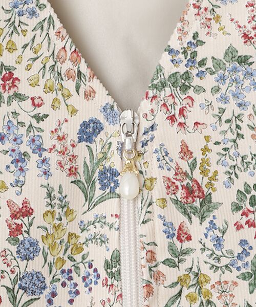 Dear Princess / ディア プリンセス ロング・マキシ丈ワンピース | 小花プリント コール天ワンピース | 詳細1