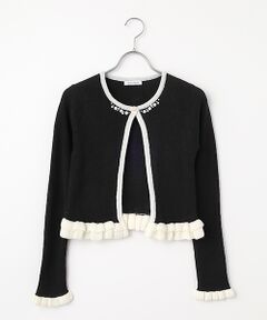 Dear Princess / ディア プリンセス カーディガン・ボレロ | 配色ライン　ニットカーディガン