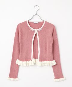 Dear Princess / ディア プリンセス カーディガン・ボレロ | 配色ライン　ニットカーディガン