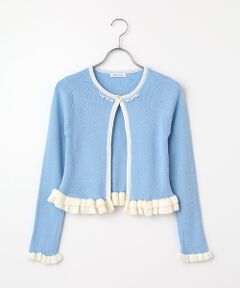 Dear Princess / ディア プリンセス カーディガン・ボレロ | 配色ライン　ニットカーディガン