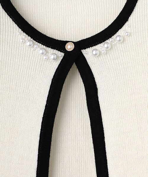 Dear Princess / ディア プリンセス カーディガン・ボレロ | 配色ライン　ニットカーディガン | 詳細1