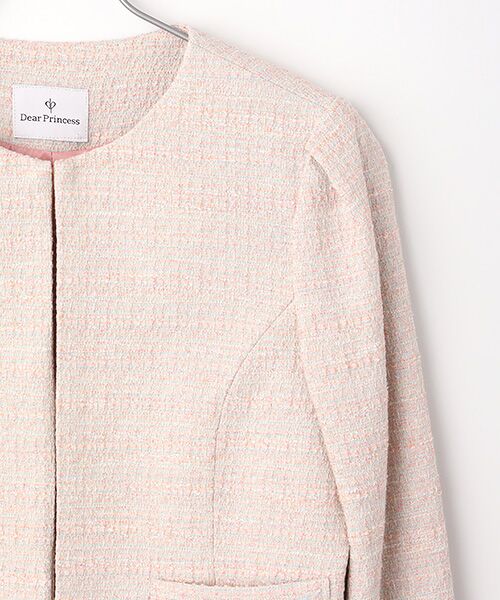 Dear Princess / ディア プリンセス ノーカラージャケット | カラーツイード ジャケット | 詳細3