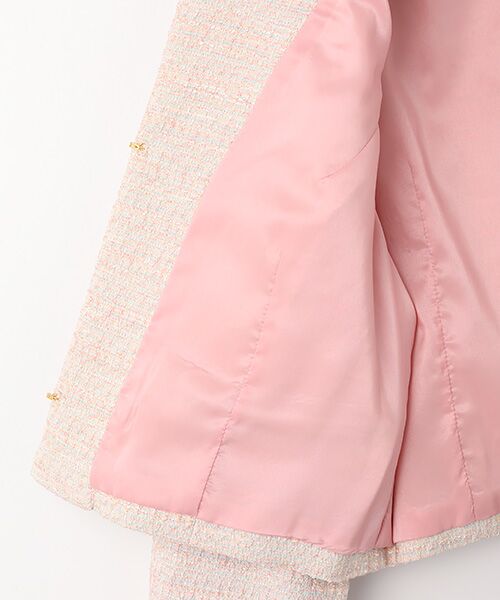 Dear Princess / ディア プリンセス ノーカラージャケット | カラーツイード ジャケット | 詳細5