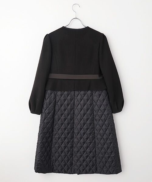 Dear Princess / ディア プリンセス その他アウター | 異素材ドッキング　ロングコート | 詳細1