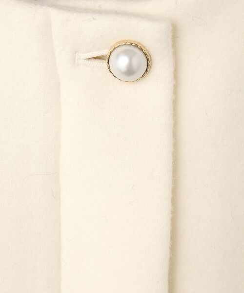 Dear Princess / ディア プリンセス その他アウター | 袖ファー　ノーカラーロングコート | 詳細1