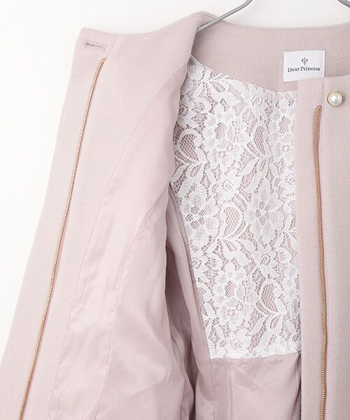 Dear Princess / ディア プリンセス その他アウター | 袖ファー　ノーカラーロングコート | 詳細7