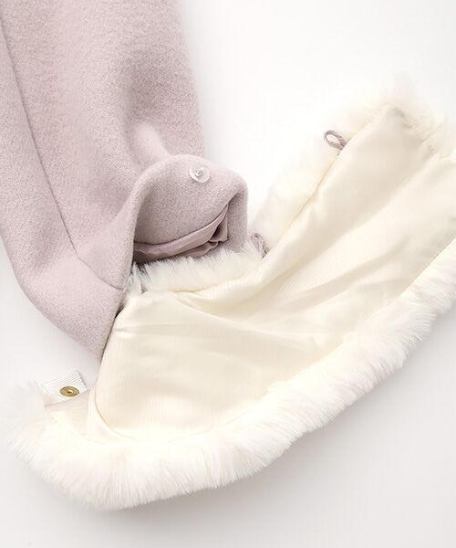 Dear Princess / ディア プリンセス その他アウター | 袖ファー　ノーカラーロングコート | 詳細9