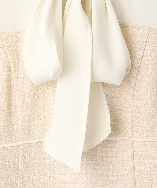 Dear Princess / ディア プリンセス ミニ・ひざ丈スカート | 異素材ドッキング　カラーツイードワンピース | 詳細1