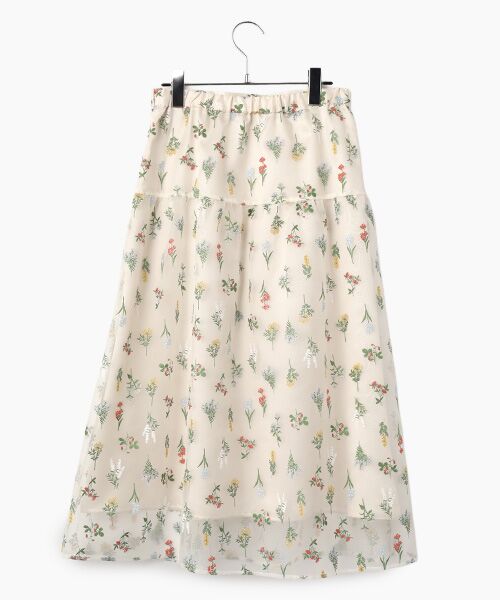 Dear Princess / ディア プリンセス ミニ・ひざ丈スカート | ボタニカルプリント　ティアードスカート | 詳細2