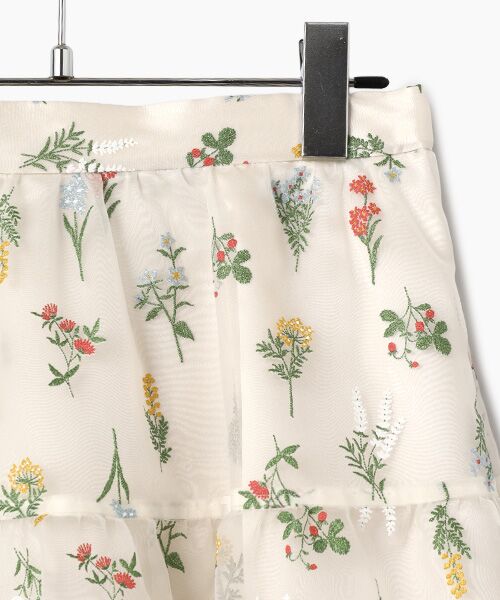 Dear Princess / ディア プリンセス ミニ・ひざ丈スカート | ボタニカルプリント　ティアードスカート | 詳細3