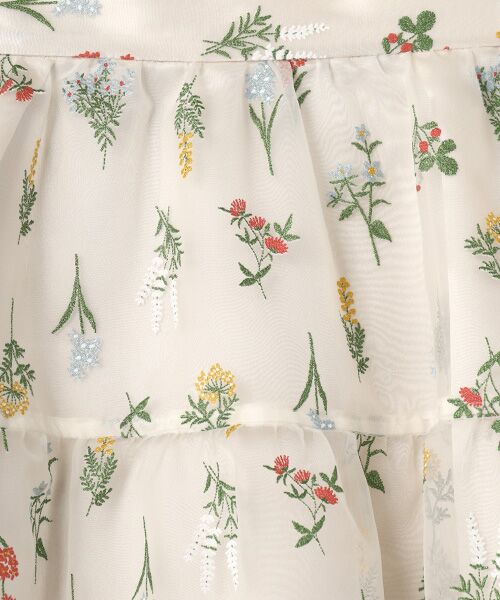 Dear Princess / ディア プリンセス ミニ・ひざ丈スカート | ボタニカルプリント　ティアードスカート | 詳細6