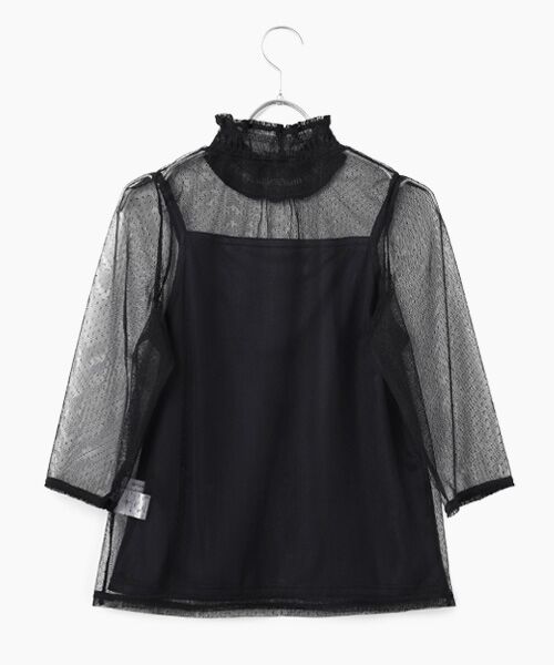 Dear Princess / ディア プリンセス カットソー | ドットチュール　ハイネックカットソー | 詳細1