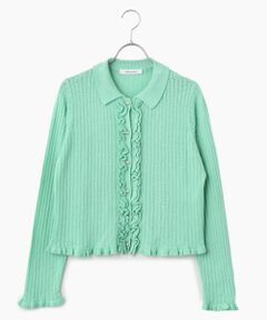 Dear Princess / ディア プリンセス カーディガン・ボレロ | 変形リブ　衿つきカーディガン