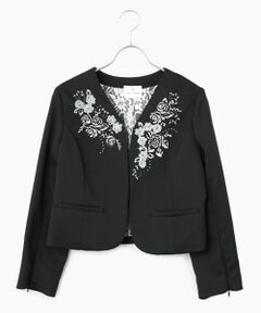 Dear Princess / ディア プリンセス ノーカラージャケット | スリットスリーブ　ノーカラージャケット