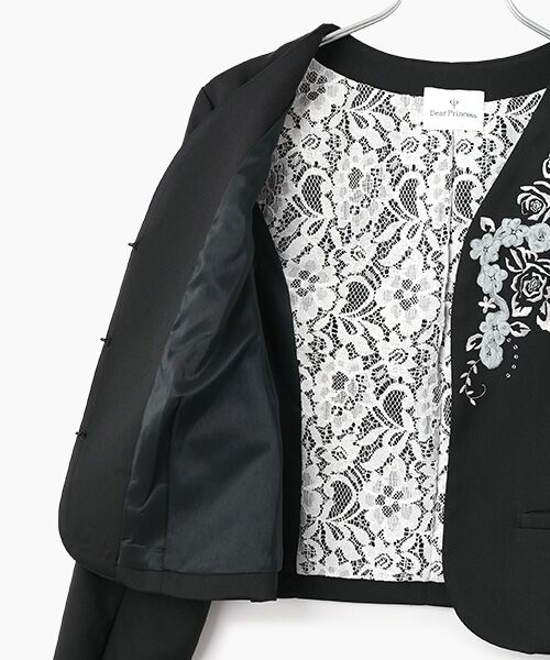 Dear Princess / ディア プリンセス ノーカラージャケット | スリットスリーブ　ノーカラージャケット | 詳細4