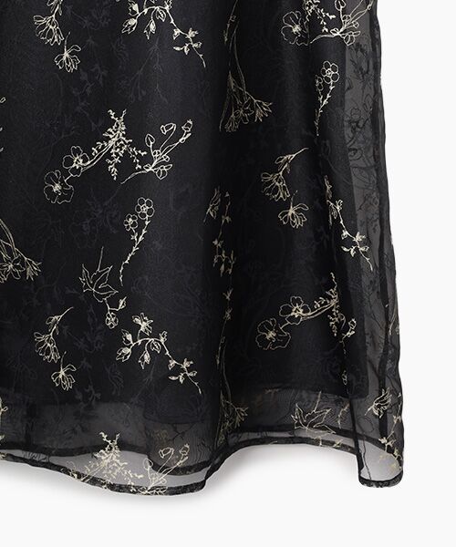 Dear Princess / ディア プリンセス ミニ丈・ひざ丈ワンピース | オーガンジープリント　ワンピース　 | 詳細5