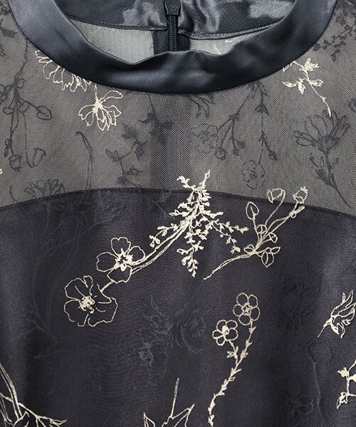 Dear Princess / ディア プリンセス ミニ丈・ひざ丈ワンピース | オーガンジープリント　ワンピース　 | 詳細7