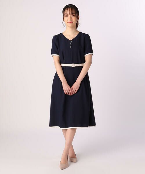 バイカラーサックワンピース ロング マキシ丈ワンピース Debut De Fiore デビュードフィオレ ファッション通販 タカシマヤファッションスクエア