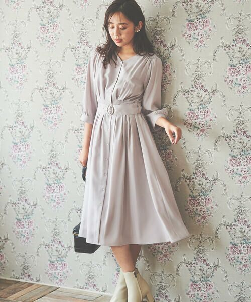 フロントボタンジョーゼットワンピース ロング マキシ丈ワンピース Debut De Fiore デビュードフィオレ ファッション通販 タカシマヤファッションスクエア