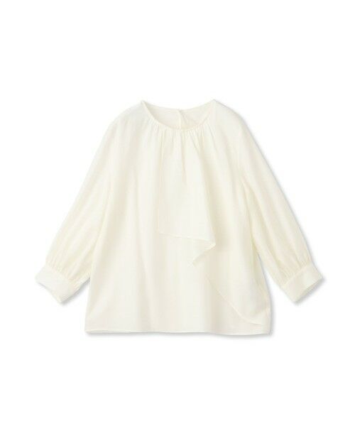 DE CLASSE LAUTREAMONT/デュクラス ロートレアモン FROST CHIFFONブラウス≪手洗い可能≫ ホワイト 9号 DE CLASSE LAUTREAMONT/デュクラス ロートレアモン FROST CHIFFONブラウス≪手洗い可能≫ ホワイト 9号