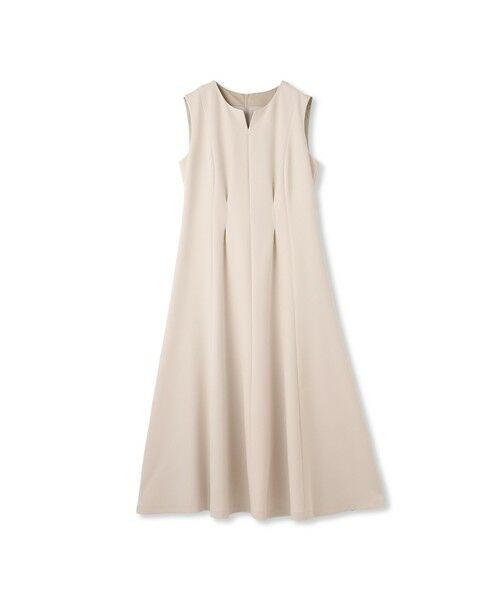 DE CLASSE LAUTREAMONT/デュクラス ロートレアモン ダブルクロスノースリーブワンピース≪手洗い可能≫ ベージュ 11号 DE CLASSE LAUTREAMONT/デュクラス ロートレアモン ダブルクロスノースリーブワンピース≪手洗い可能≫ ベージュ 11号