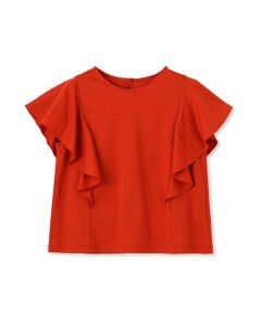 DE CLASSE LAUTREAMONT / デュクラス ロートレアモン カットソー | ラッフルスリーブコンパクトカットソー≪洗濯機で洗える≫