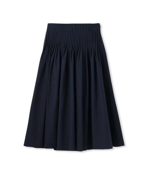 DE CLASSE LAUTREAMONT/デュクラス ロートレアモン ピンタックスカート≪洗濯機で洗える≫ ネイビー 11号 DE CLASSE LAUTREAMONT/デュクラス ロートレアモン ピンタックスカート≪洗濯機で洗える≫ ネイビー 11号