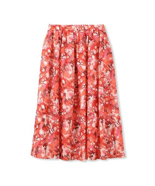 DE CLASSE LAUTREAMONT / デュクラス ロートレアモン ミニ・ひざ丈スカート | フローラルプリントスカート≪洗濯機で洗える≫ | 詳細1