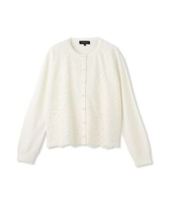 DE CLASSE LAUTREAMONT / デュクラス ロートレアモン カーディガン・ボレロ | ボタニカルレース×ニットカーディガン