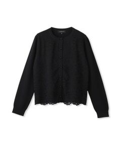 DE CLASSE LAUTREAMONT / デュクラス ロートレアモン カーディガン・ボレロ | ボタニカルレース×ニットカーディガン