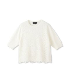 DE CLASSE LAUTREAMONT / デュクラス ロートレアモン ニット・セーター | ボタニカルレース×ニットプルオーバー