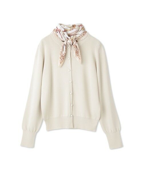 DE CLASSE LAUTREAMONT / デュクラス ロートレアモン カーディガン・ボレロ | スカーフ付きカーディガン≪手洗い可能≫ | 詳細1