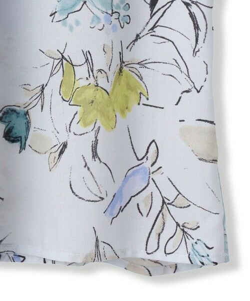 DE CLASSE LAUTREAMONT / デュクラス ロートレアモン シャツ・ブラウス | ハンドドローフフラワープリントブラウス≪洗濯機で洗える≫ | 詳細5