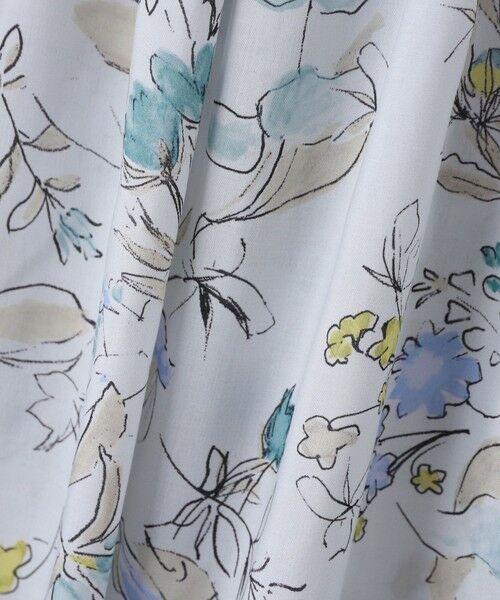 DE CLASSE LAUTREAMONT / デュクラス ロートレアモン シャツ・ブラウス | ハンドドローフフラワープリントブラウス≪洗濯機で洗える≫ | 詳細6