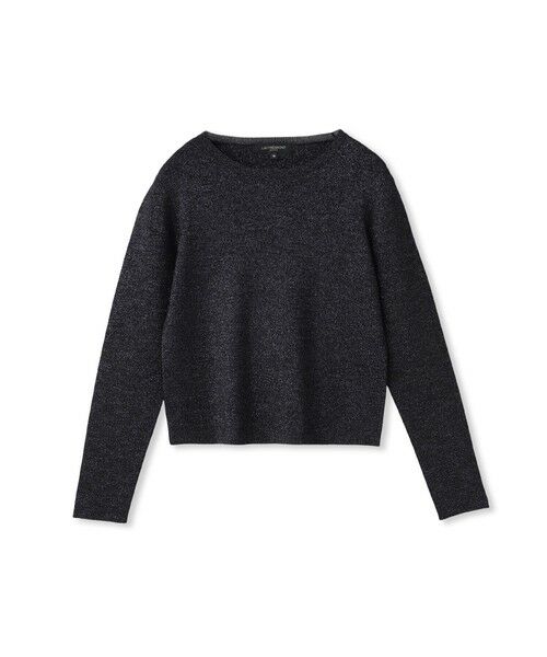 DE CLASSE LAUTREAMONT/デュクラス ロートレアモン ラメクルーネックニット ネイビー 11号