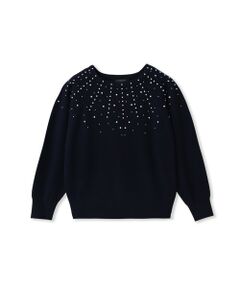 DE CLASSE LAUTREAMONT / デュクラス ロートレアモン ニット・セーター | パール刺繍ニットプルオーバー