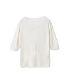 DE CLASSE LAUTREAMONT / デュクラス ロートレアモン ニット・セーター | シルクコンリブ5分袖プルオーバー