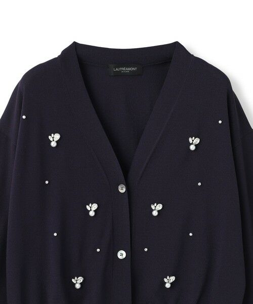 DE CLASSE LAUTREAMONT / デュクラス ロートレアモン カーディガン・ボレロ | ビジュー刺繍カーディガン | 詳細1
