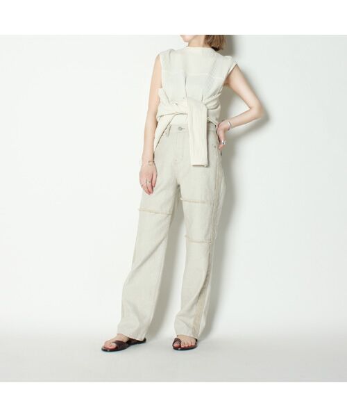 Denim Denim Denim / デニム デニム デニム デニムパンツ | 5Pバイカラージーンズ | 詳細10