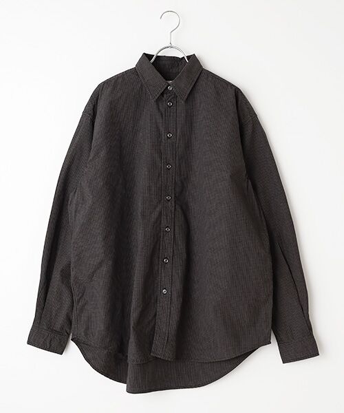 Denim Denim Denim / デニム デニム デニム シャツ・ブラウス | ボーイフレンドシャツ（ブラック）