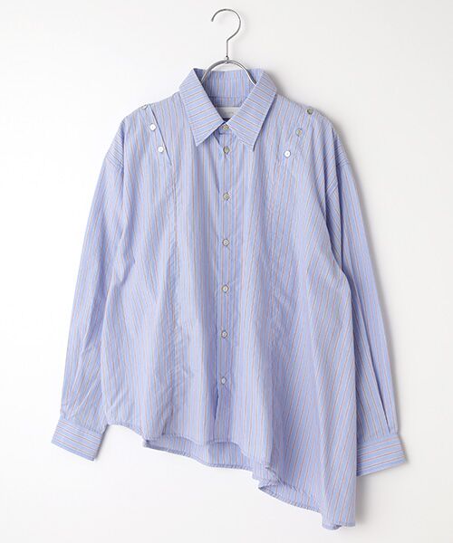 Denim Denim Denim / デニム デニム デニム シャツ・ブラウス | アシンメトリーシャツ（ブルー）