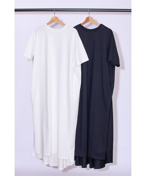 Denim Denim Denim / デニム デニム デニム ロング・マキシ丈ワンピース | 40Jersy Back Flare OP | 詳細2