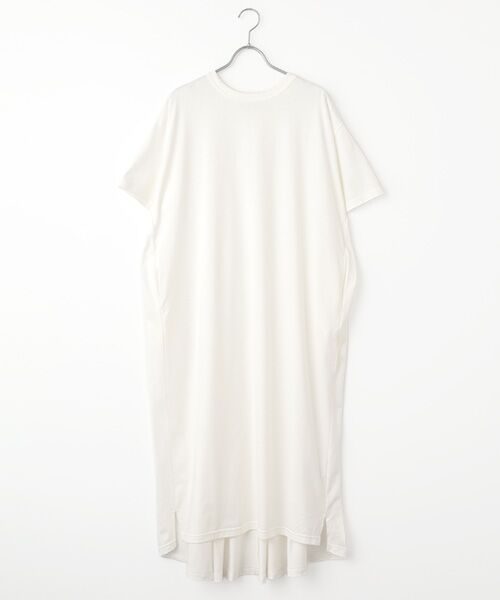 Denim Denim Denim / デニム デニム デニム ロング・マキシ丈ワンピース | 40Jersy Back Flare OP（white）