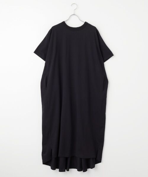 Denim Denim Denim / デニム デニム デニム ロング・マキシ丈ワンピース | 40Jersy Back Flare OP（black）
