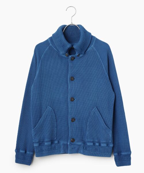 Denim Denim Denim / デニム デニム デニム その他アウター | 藍染リブ編みニット（藍）