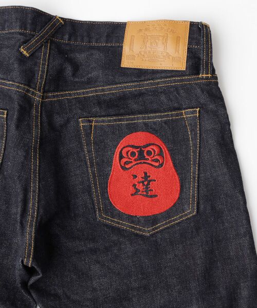 Denim Denim Denim / デニム デニム デニム デニムパンツ | 達磨刺繍デニムパンツ | 詳細4