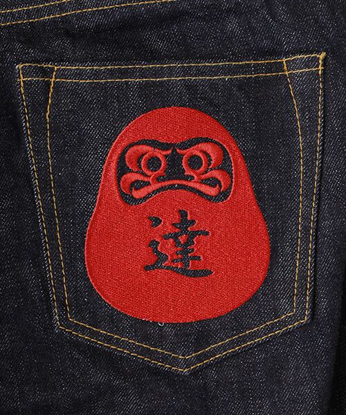 Denim Denim Denim / デニム デニム デニム デニムパンツ | 達磨刺繍デニムパンツ | 詳細8