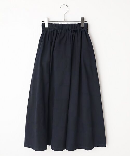 Denim Denim Denim / デニム デニム デニム デニムスカート | パッチワーク風ジャガードスカート（ブラック）