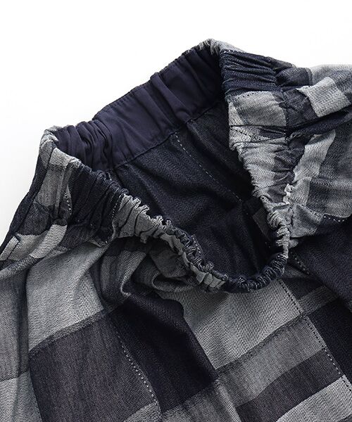 Denim Denim Denim / デニム デニム デニム デニムスカート | パッチワーク風ジャガードスカート | 詳細4